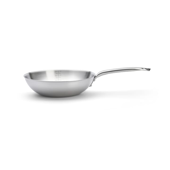 Wok Alchimy en acier inoxydable, Ø28 cm De Buyer