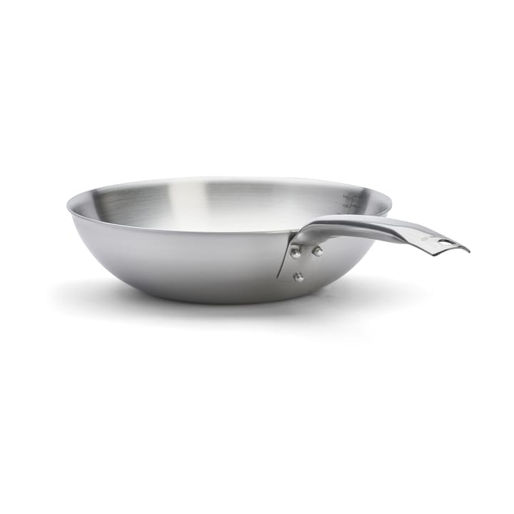 Wok Alchimy en acier inoxydable, Ø28 cm De Buyer