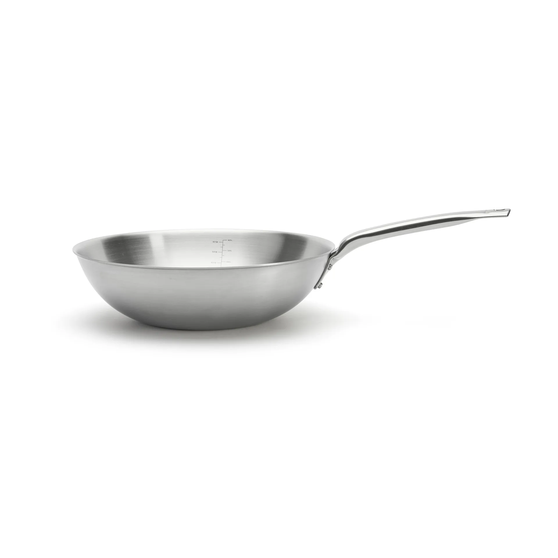 Wok Alchimy en acier inoxydable, Ø32 cm De Buyer