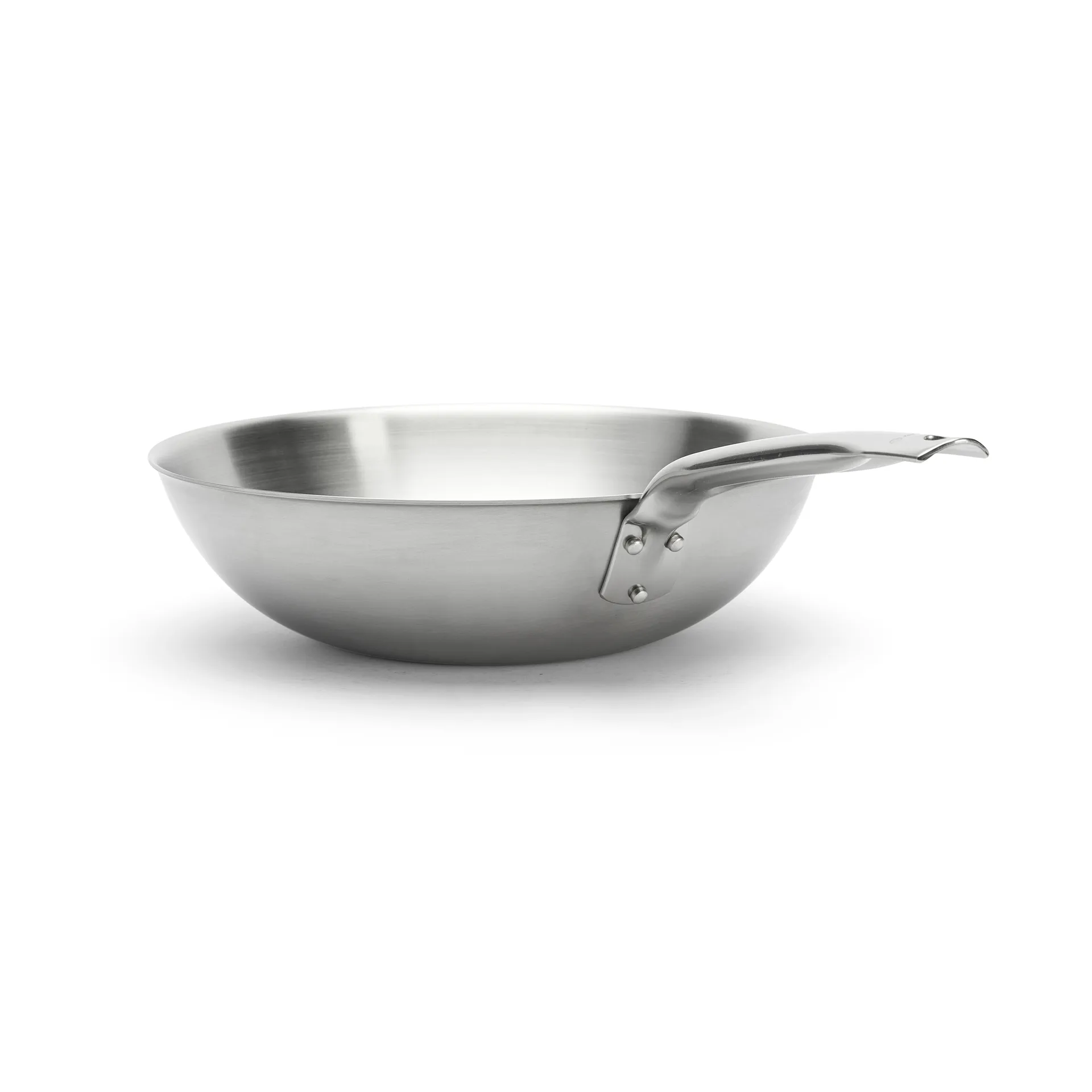 Wok Alchimy en acier inoxydable, Ø32 cm De Buyer