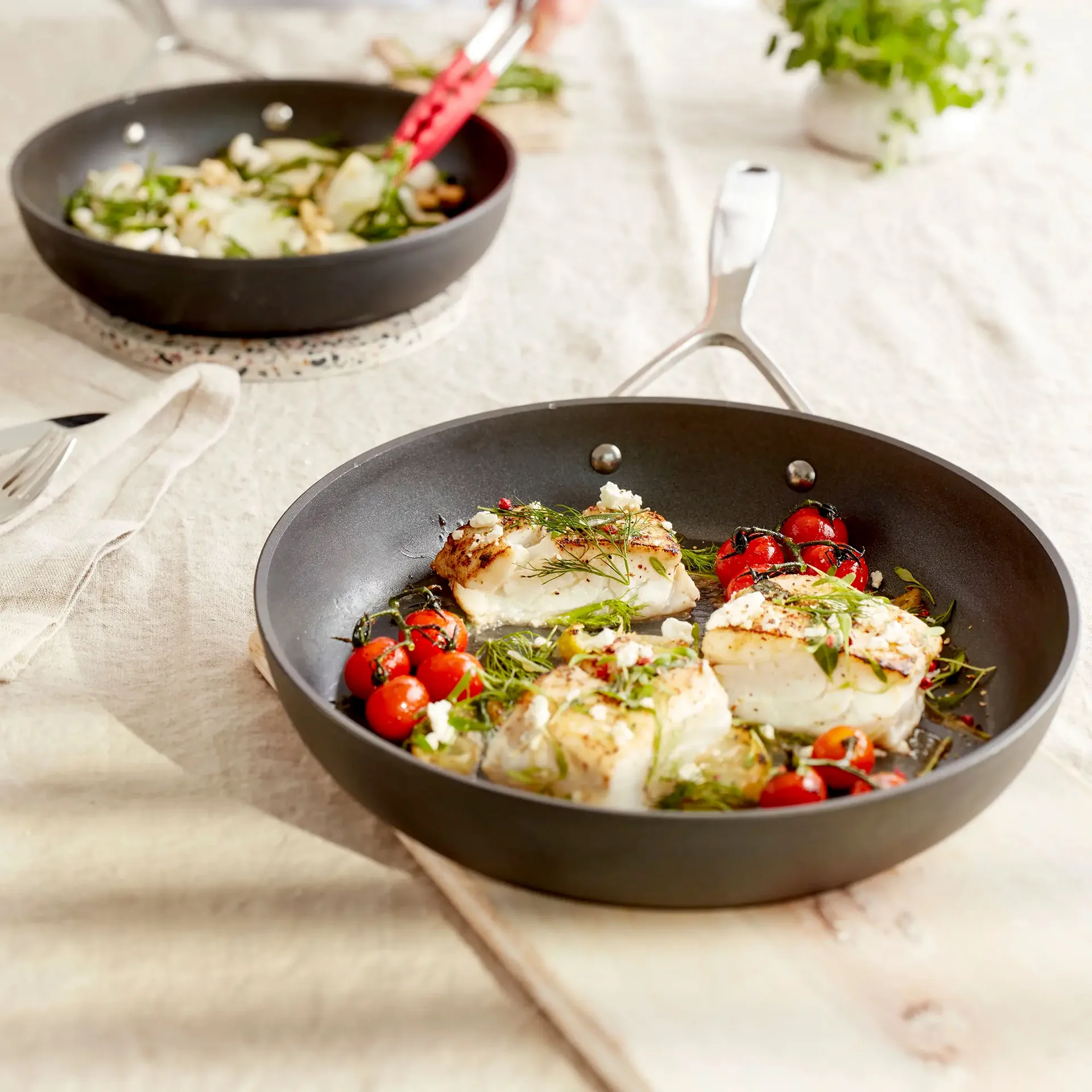 Ensemble de poêles Demeyere Alu Pro 5 Ti-X, 2 pièces Demeyere