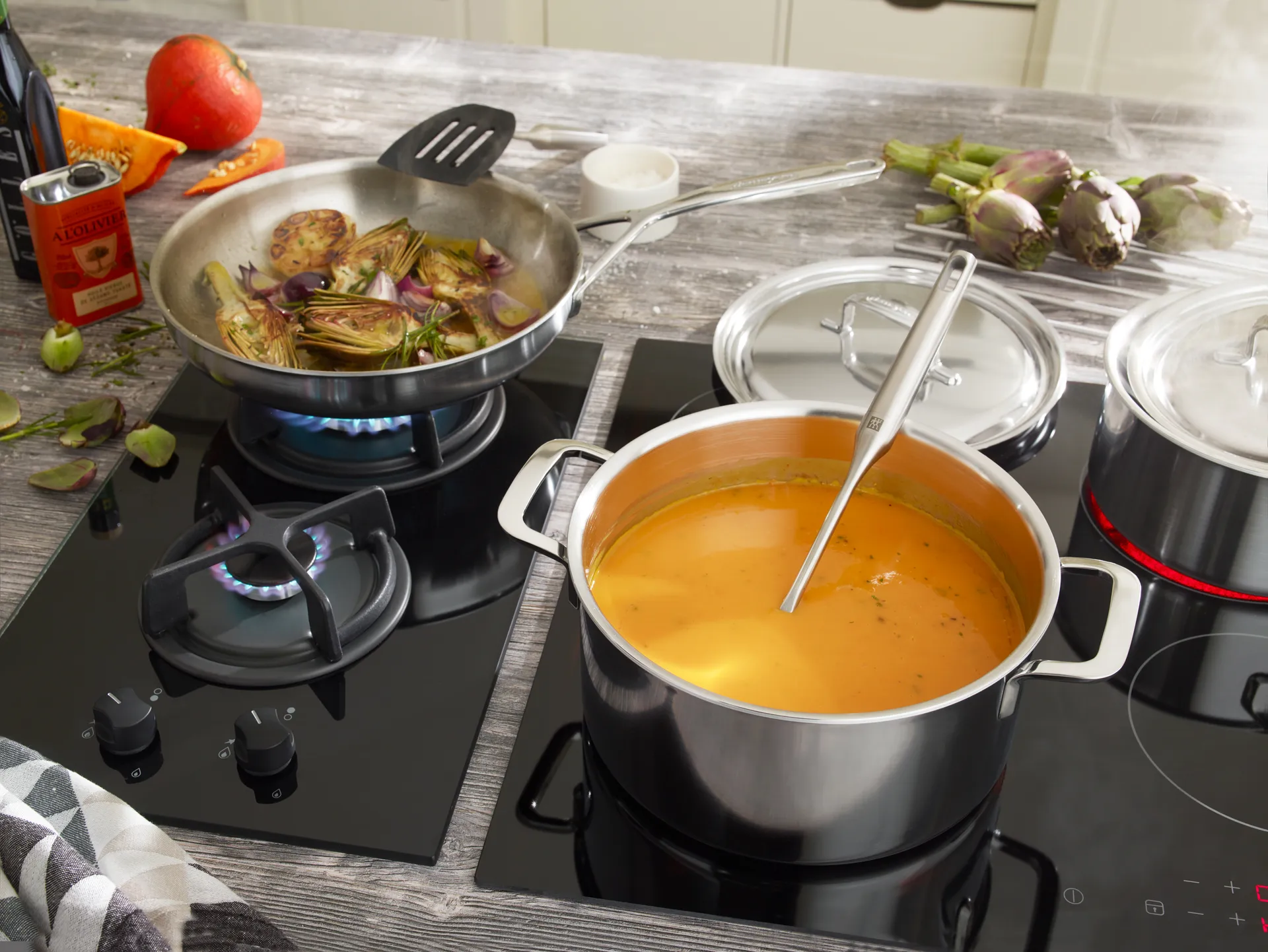 Marmite haute Demeyere 5-Plus en acier inoxydable, 8 L Demeyere