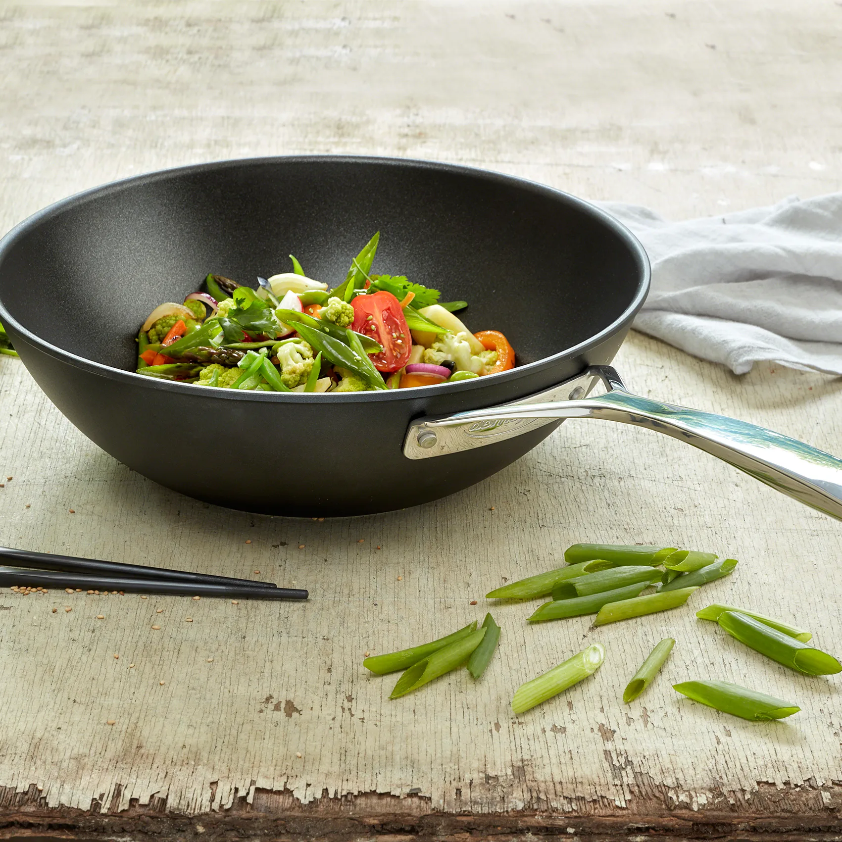 Poêle à wok Demeyere Alu Pro, 30cm Demeyere