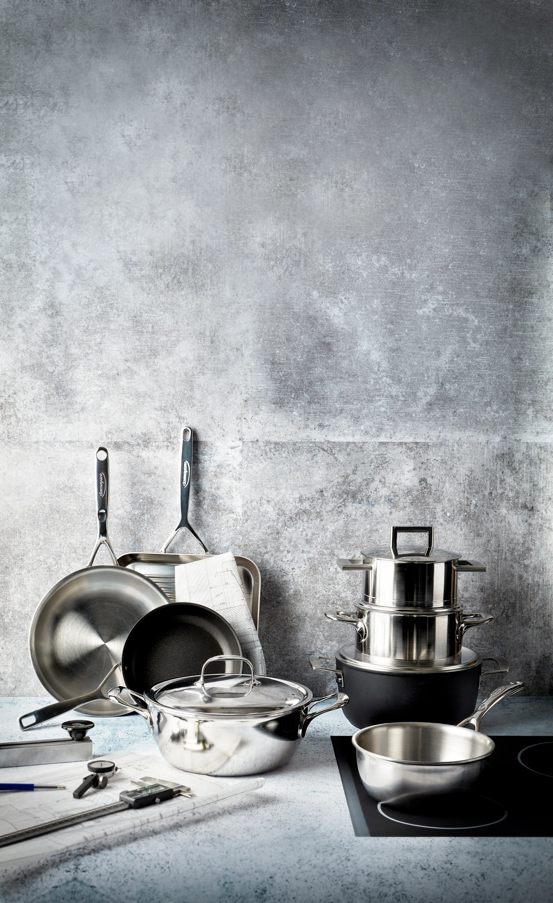 Poêle de service Demeyere Atlantis 7 en acier inoxydable, 4,8 L Demeyere