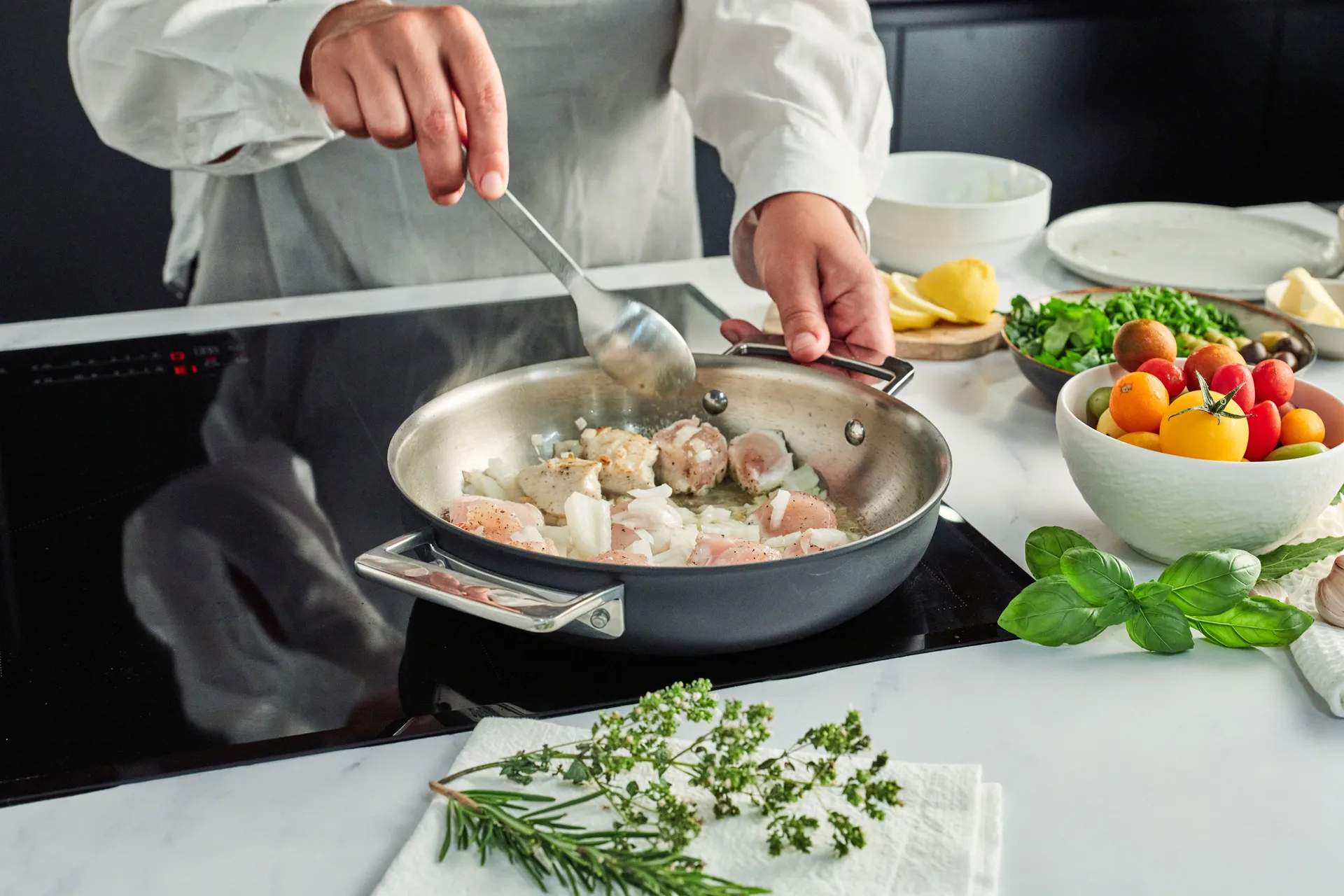 Poêle multifonction 5-ply Demeyere Black 5, Ø20 cm Demeyere