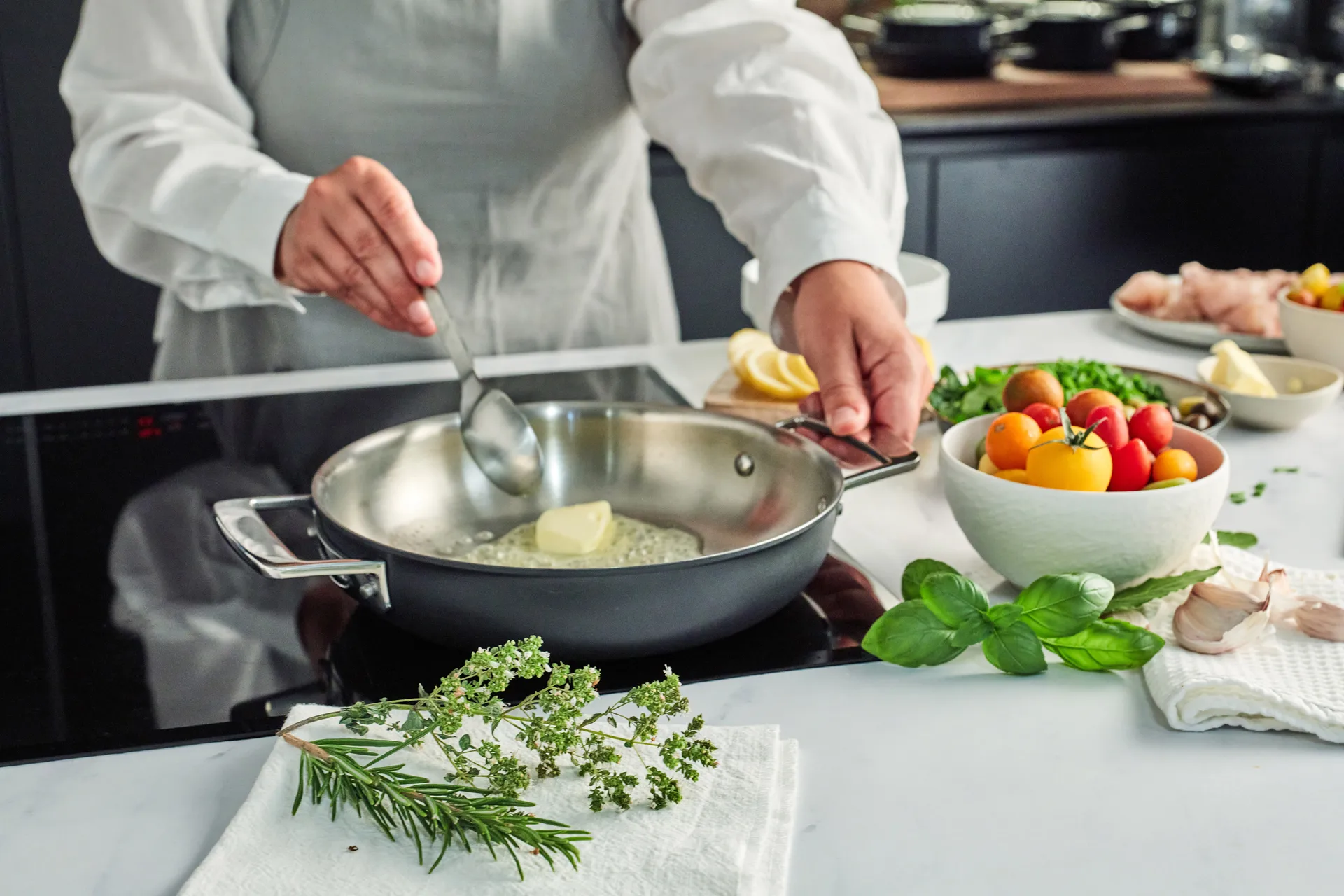 Poêle multifonction 5-ply Demeyere Black 5, Ø24 cm Demeyere