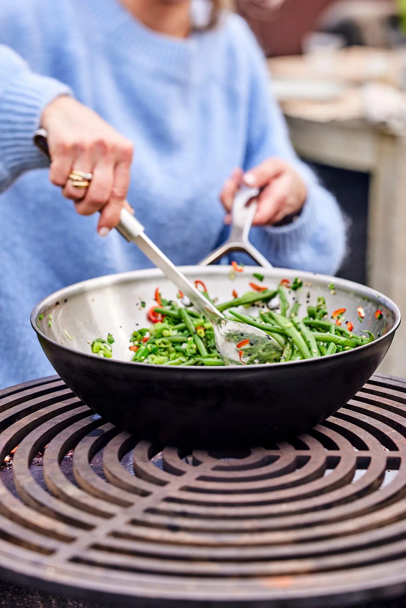 Wok en acier inoxydable Demeyere Black 5, Ø30 cm Demeyere