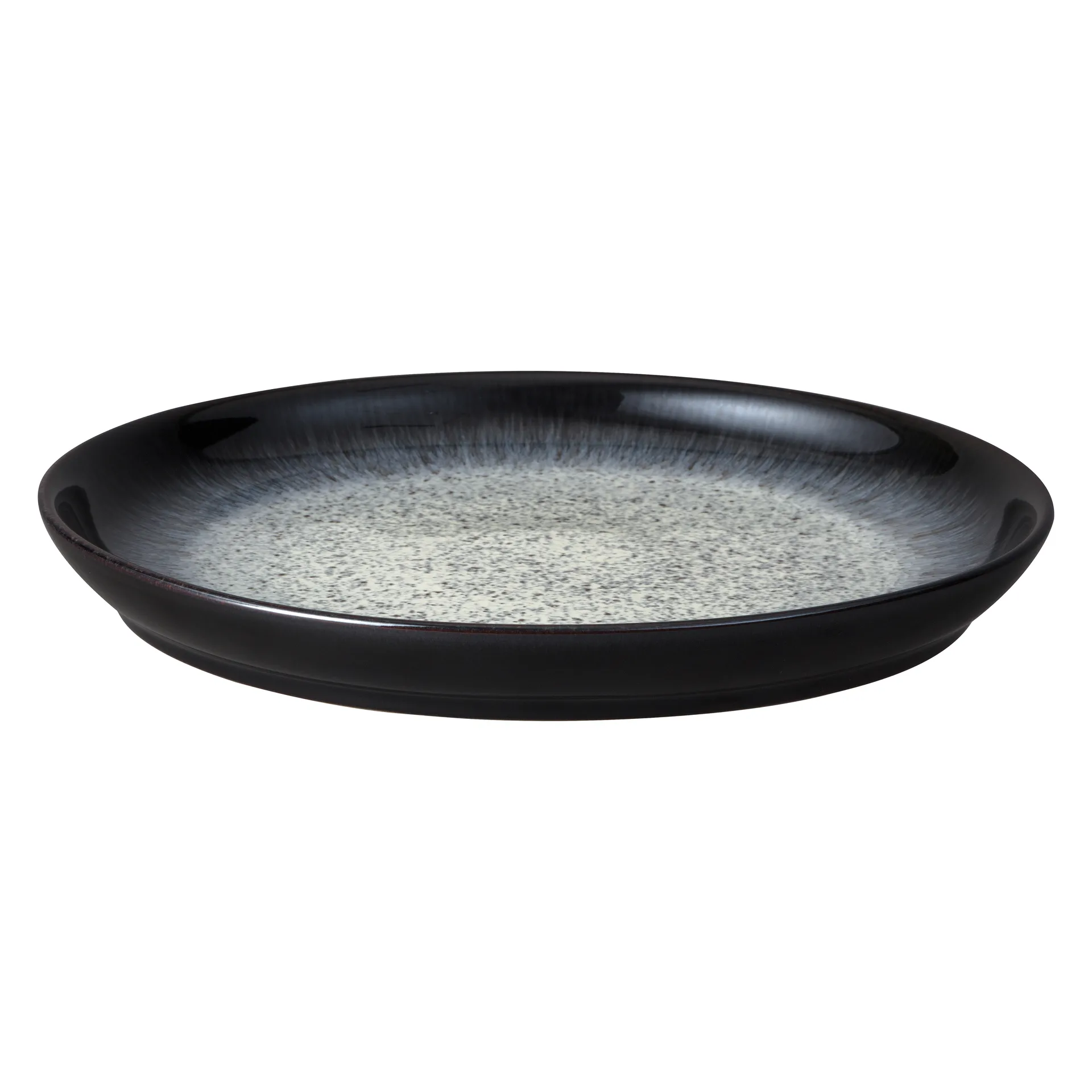 Assiette Halo Coupe 26 cm, Bleu-gris-noir Denby