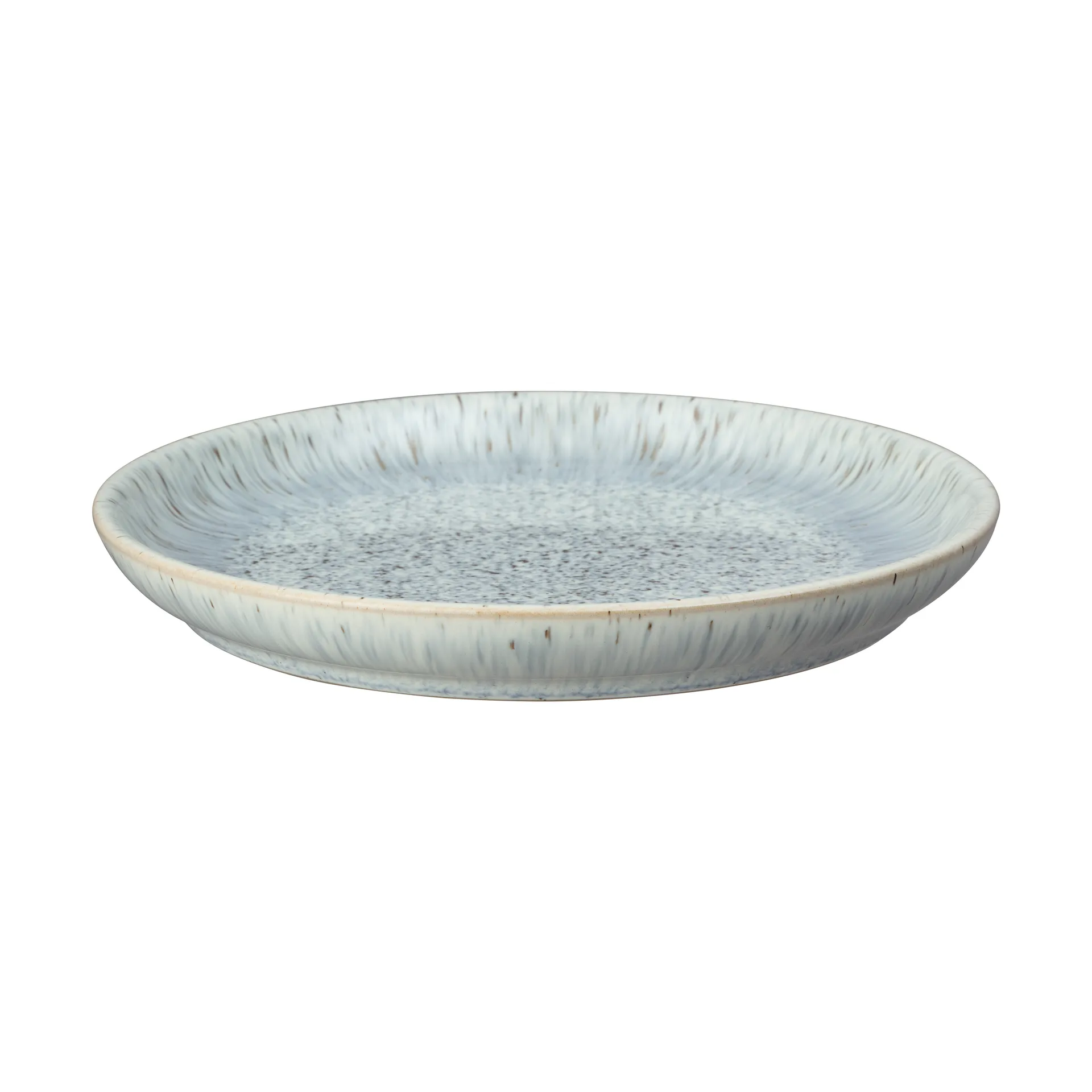 Assiette Halo Speckle coupe 21cm, Gris-marron Denby
