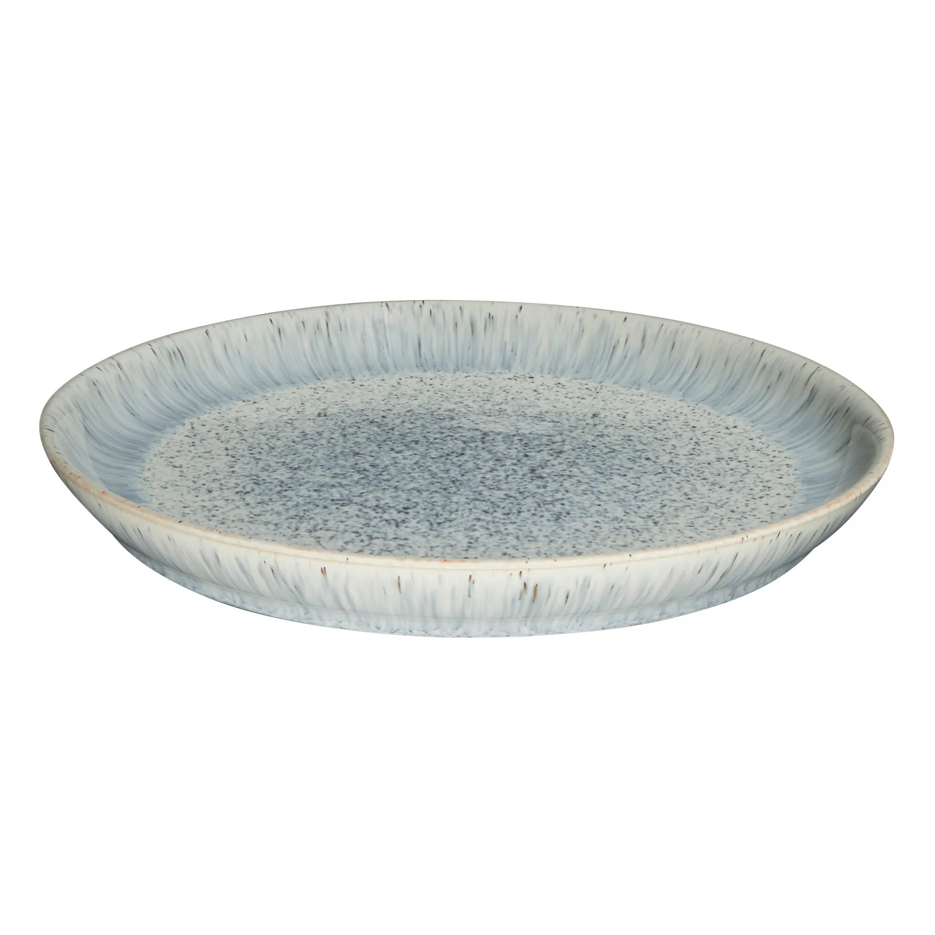 Assiette Halo Speckle coupe 26cm, Gris-marron Denby