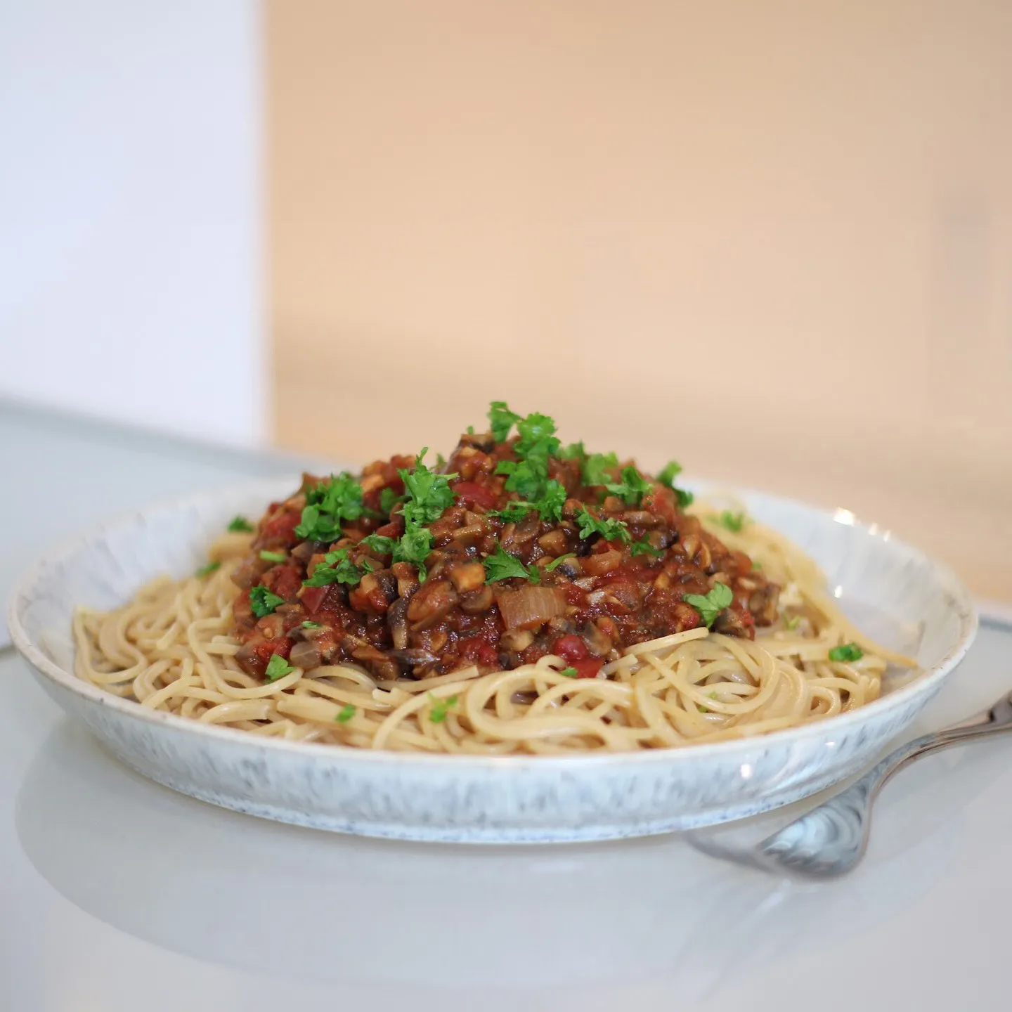 Assiette Halo Speckle coupe 26cm, Gris-marron Denby