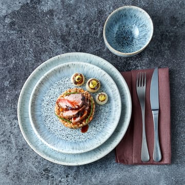 Assiette Halo Speckle coupe 26cm - Gris-marron - Denby
