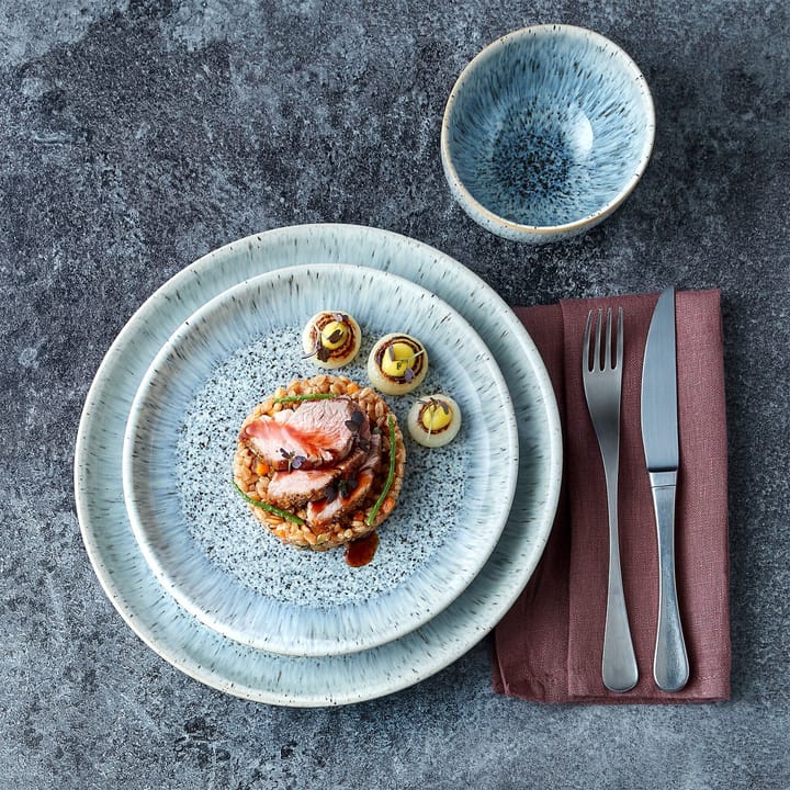 Assiette Halo Speckle coupe 26cm, Gris-marron Denby