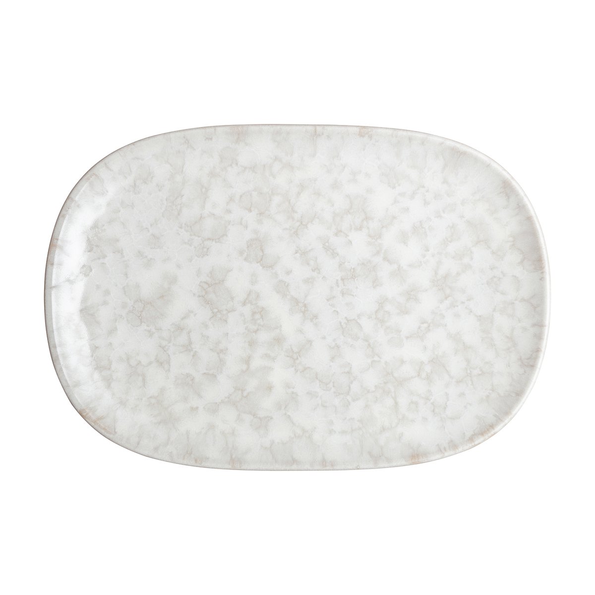 denby assiette modus marble 17,5x26 cm blanc