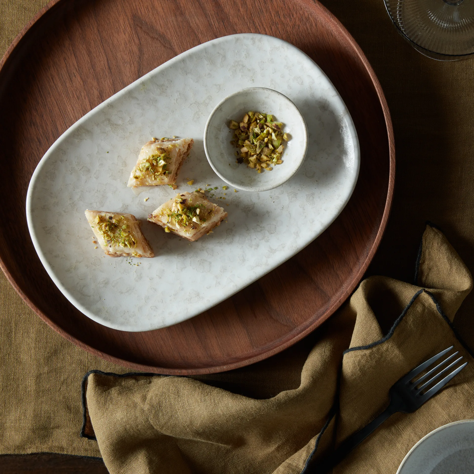 Assiette Modus Marble 17,5x26 cm, Blanc Denby