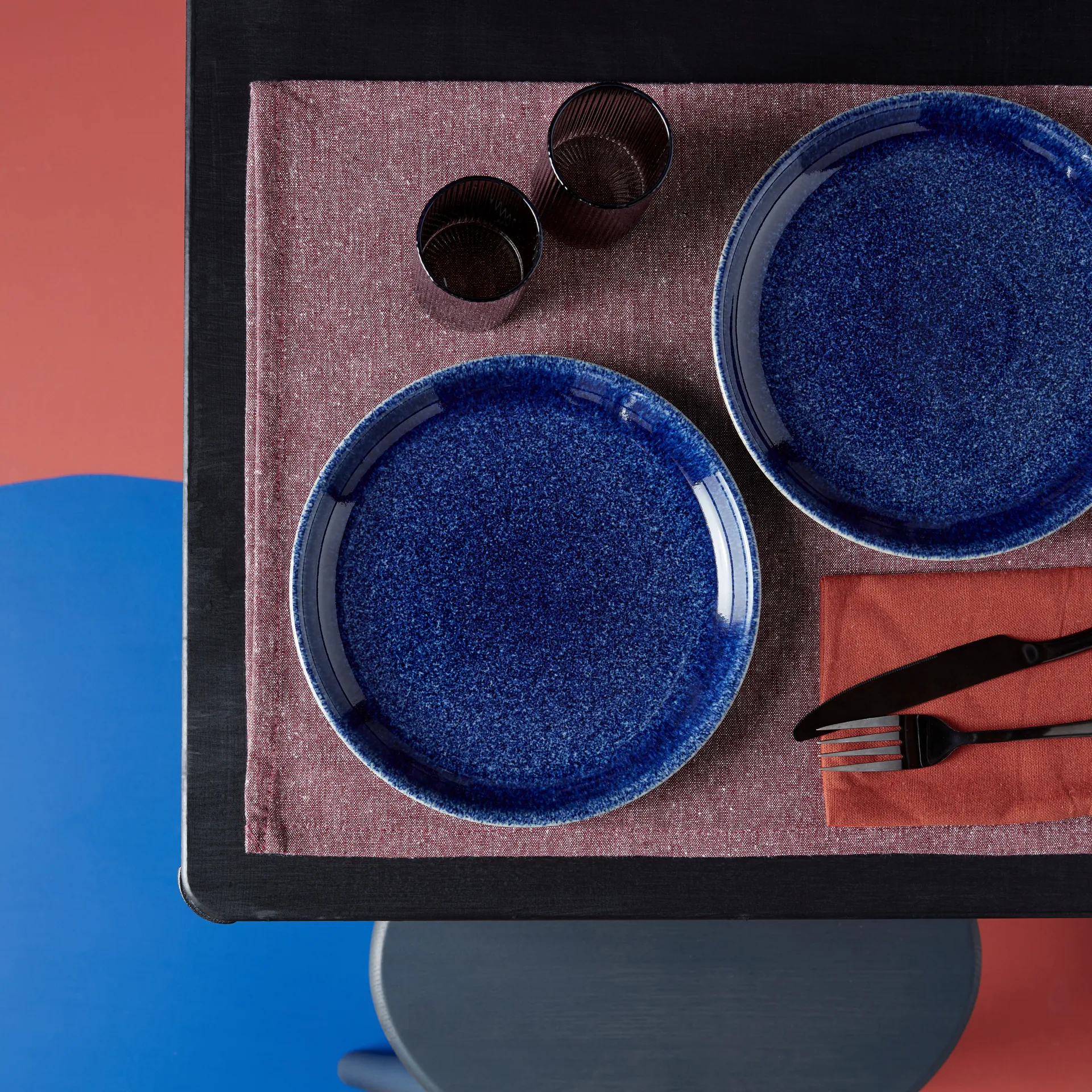 Assiette Studio Blue coupe 26cm, Cobalt Denby