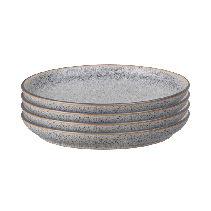 Assiette Studio Grey 21cm Lot de 4 - Granite - Denby