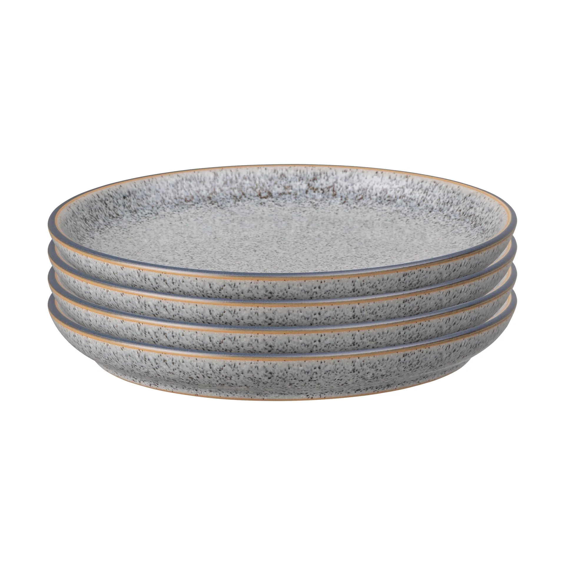 Assiette Studio Grey 21cm Lot de 4, Granite Denby