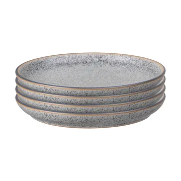 Assiette Studio Grey 21cm Lot de 4 - Granite - Denby