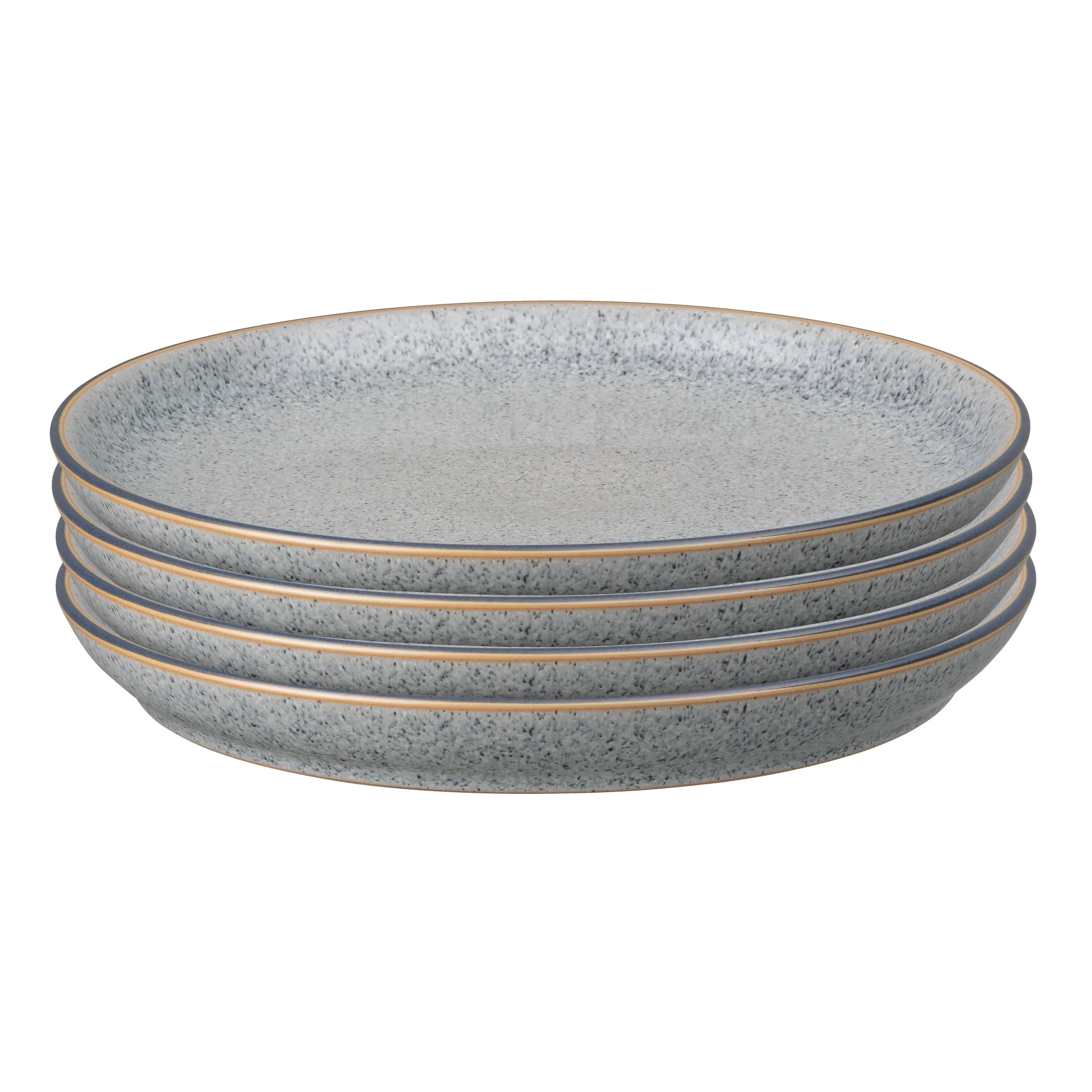 Assiette Studio Grey coupe 26cm Lot de 4, Granite Denby