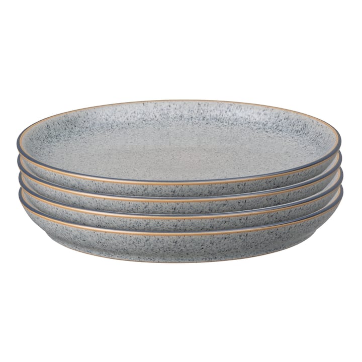 Assiette Studio Grey coupe 26cm Lot de 4 - Granite - Denby