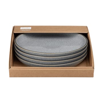 Assiette Studio Grey coupe 26cm Lot de 4 - Granite - Denby