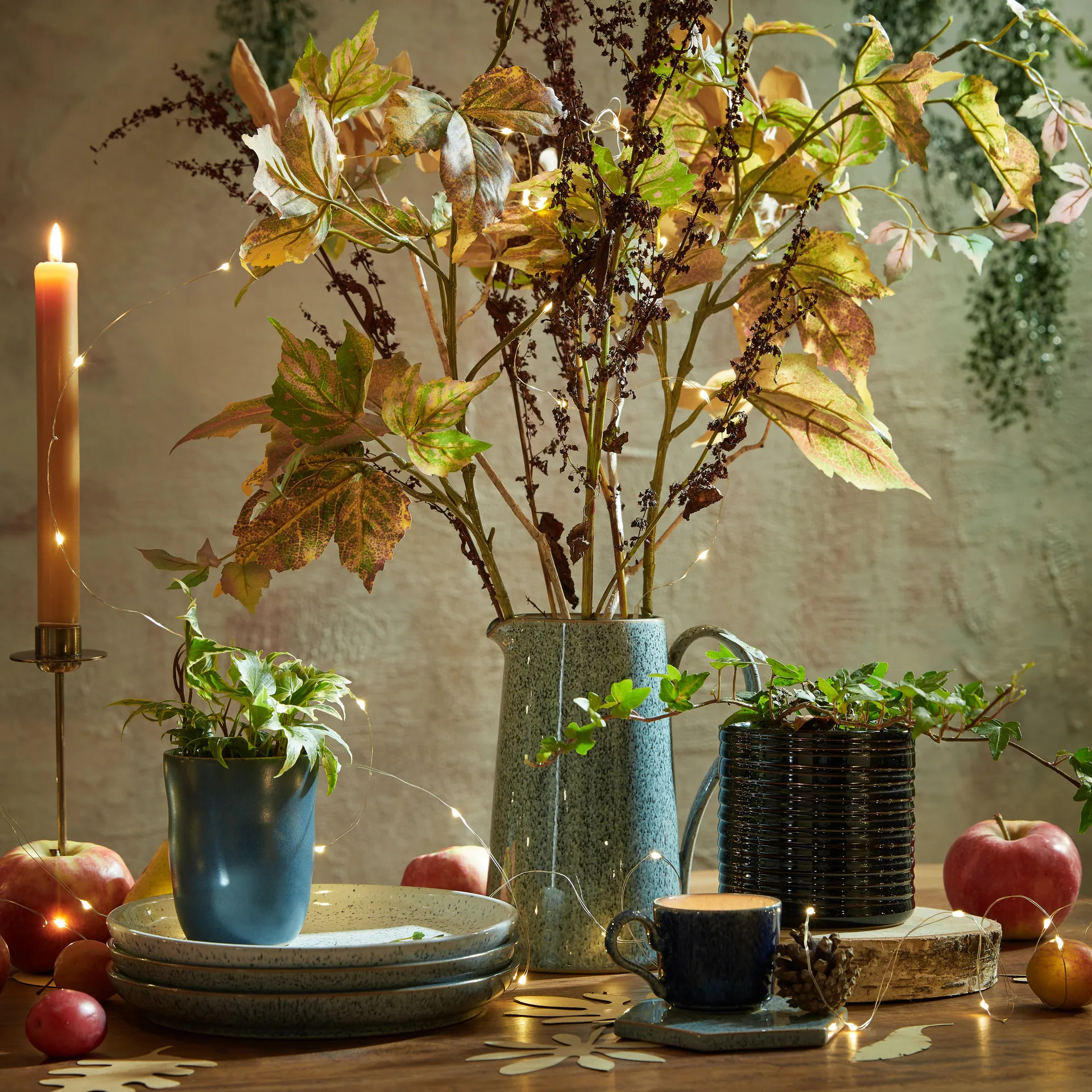 Assiette Studio Grey coupe 26cm Lot de 4, Granite Denby