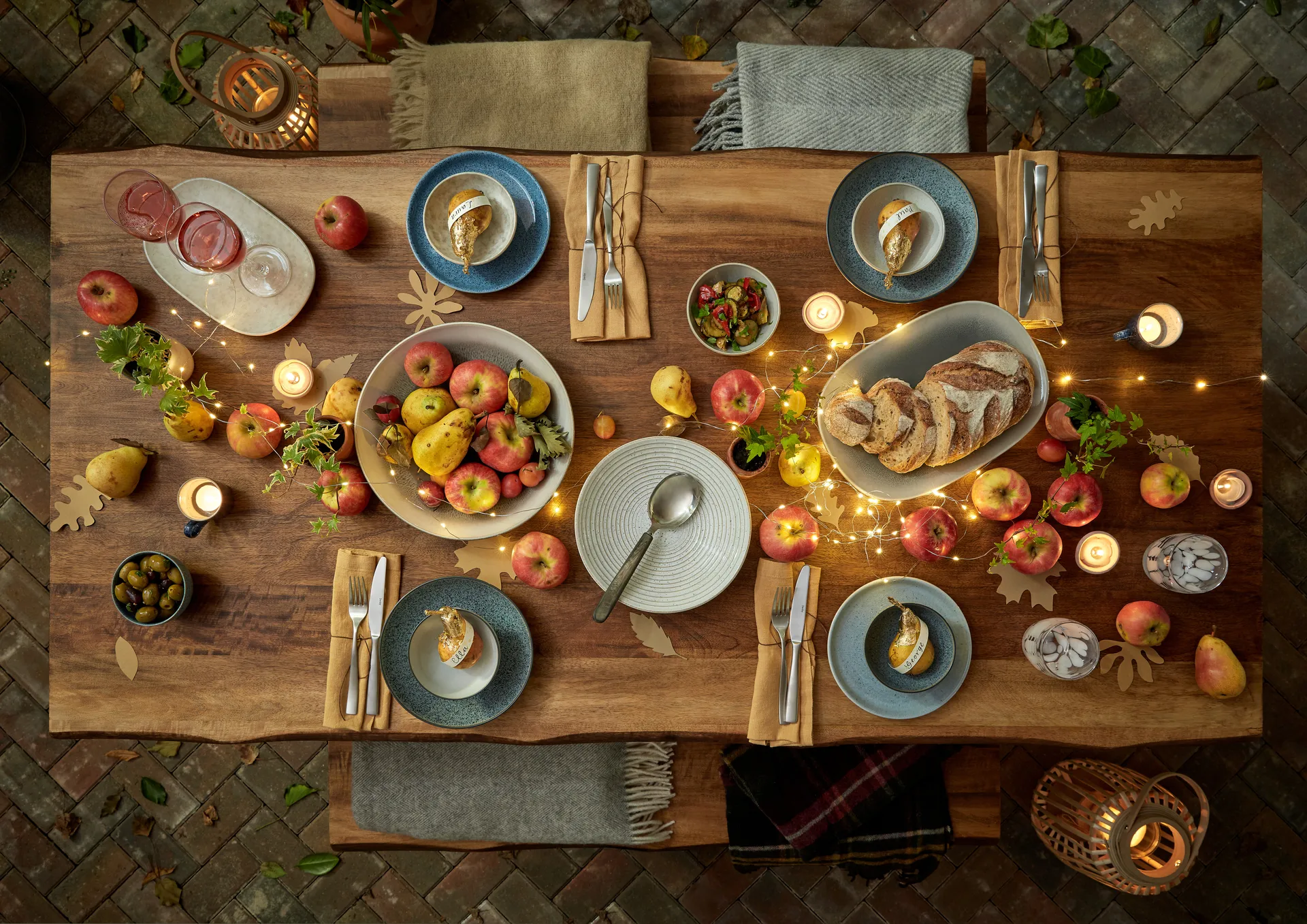 Assiette Studio Grey coupe 26cm Lot de 4, Granite Denby