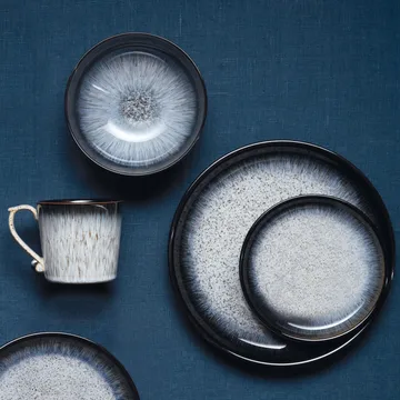 Bol à céréales Halo 16 cm - Bleu-gris-noir - Denby