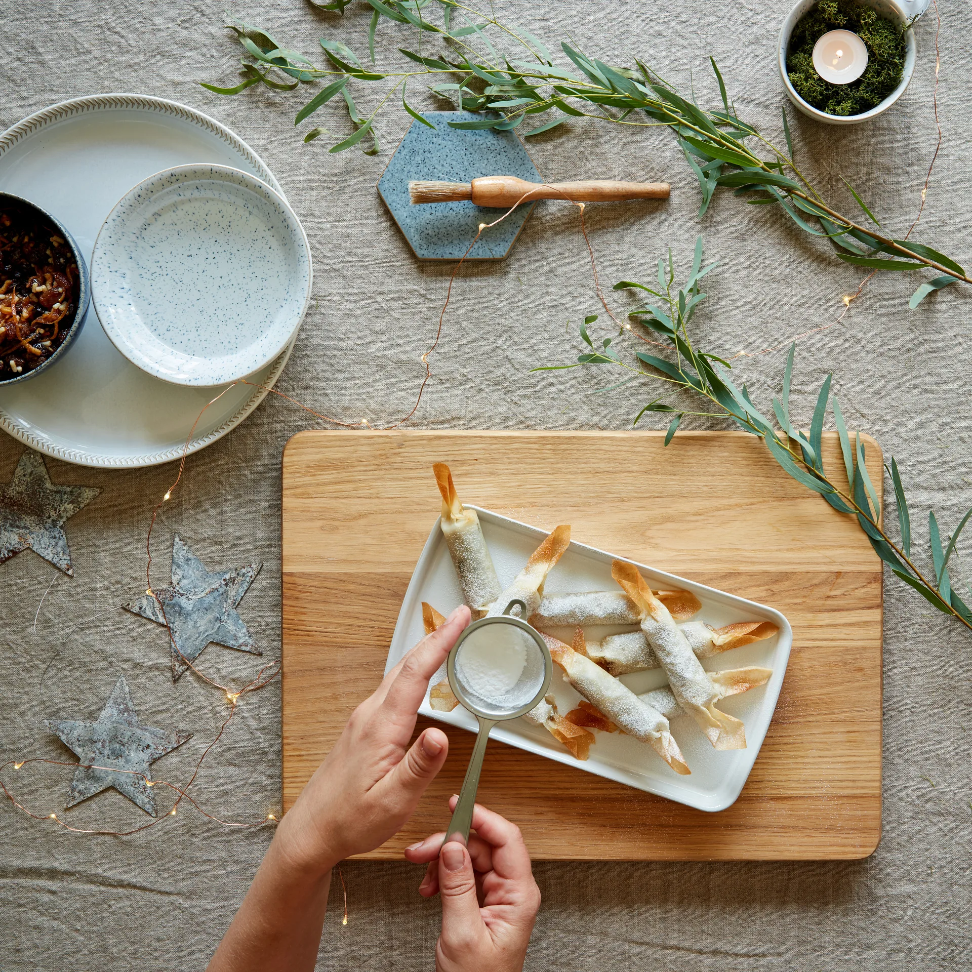 Bol à céréales Studio Blue 17cm, Chalk Denby