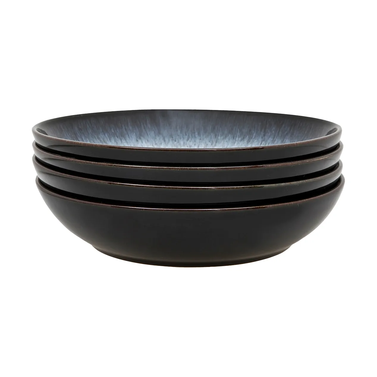 Bol à pâtes Halo 22cm Lot de 4, Bleu-gris-noir Denby
