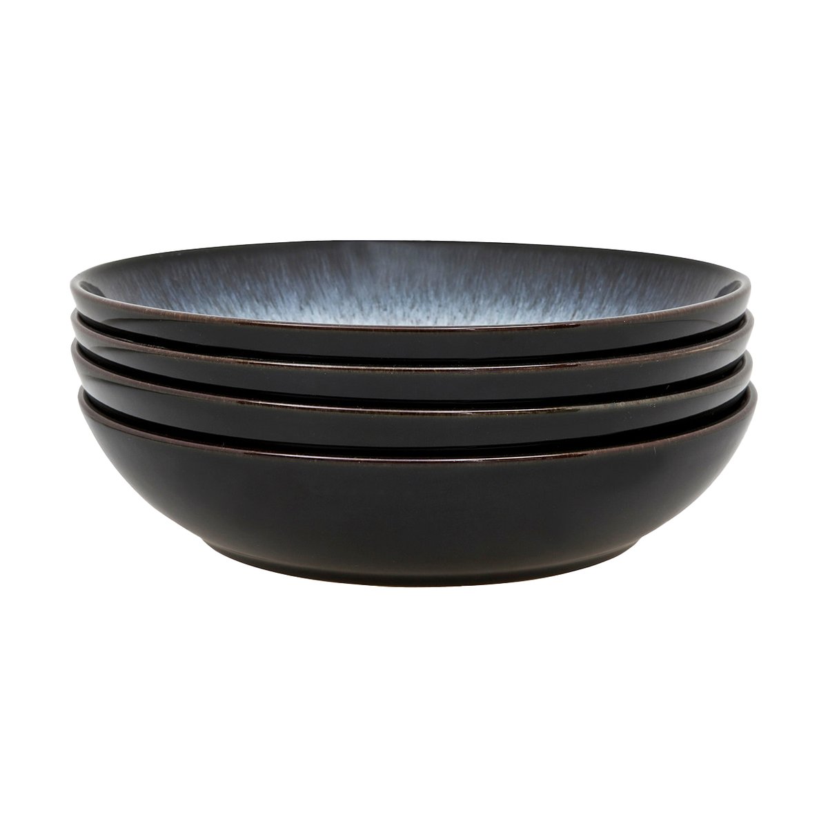 Denby Bol à pâtes Halo 22cm Lot de 4 Bleu-gris-noir