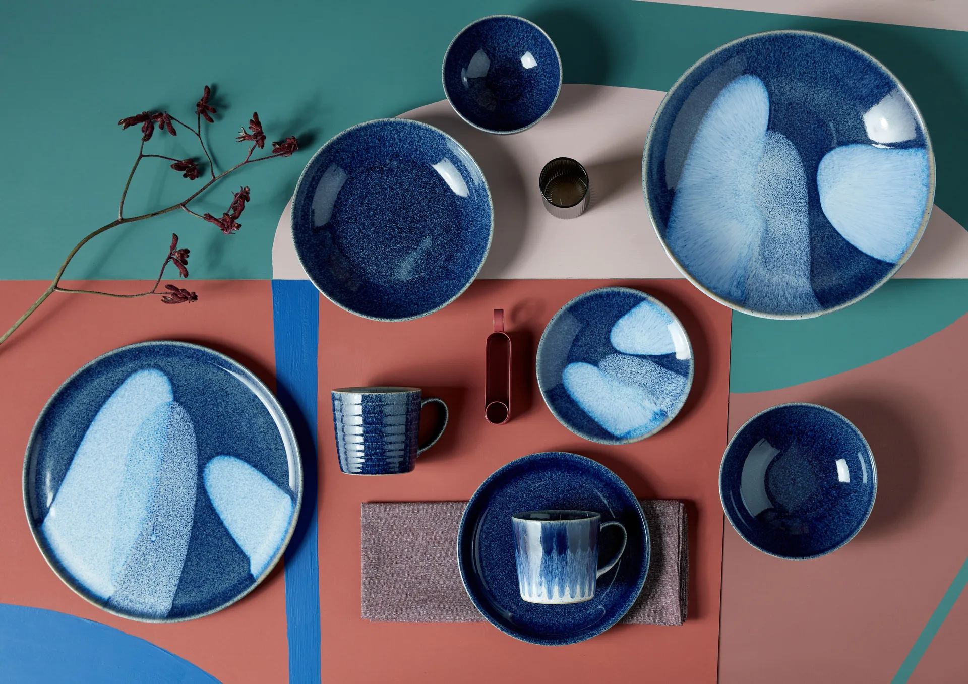 Bol à pâtes Studio Blue 22cm, Cobalt Denby