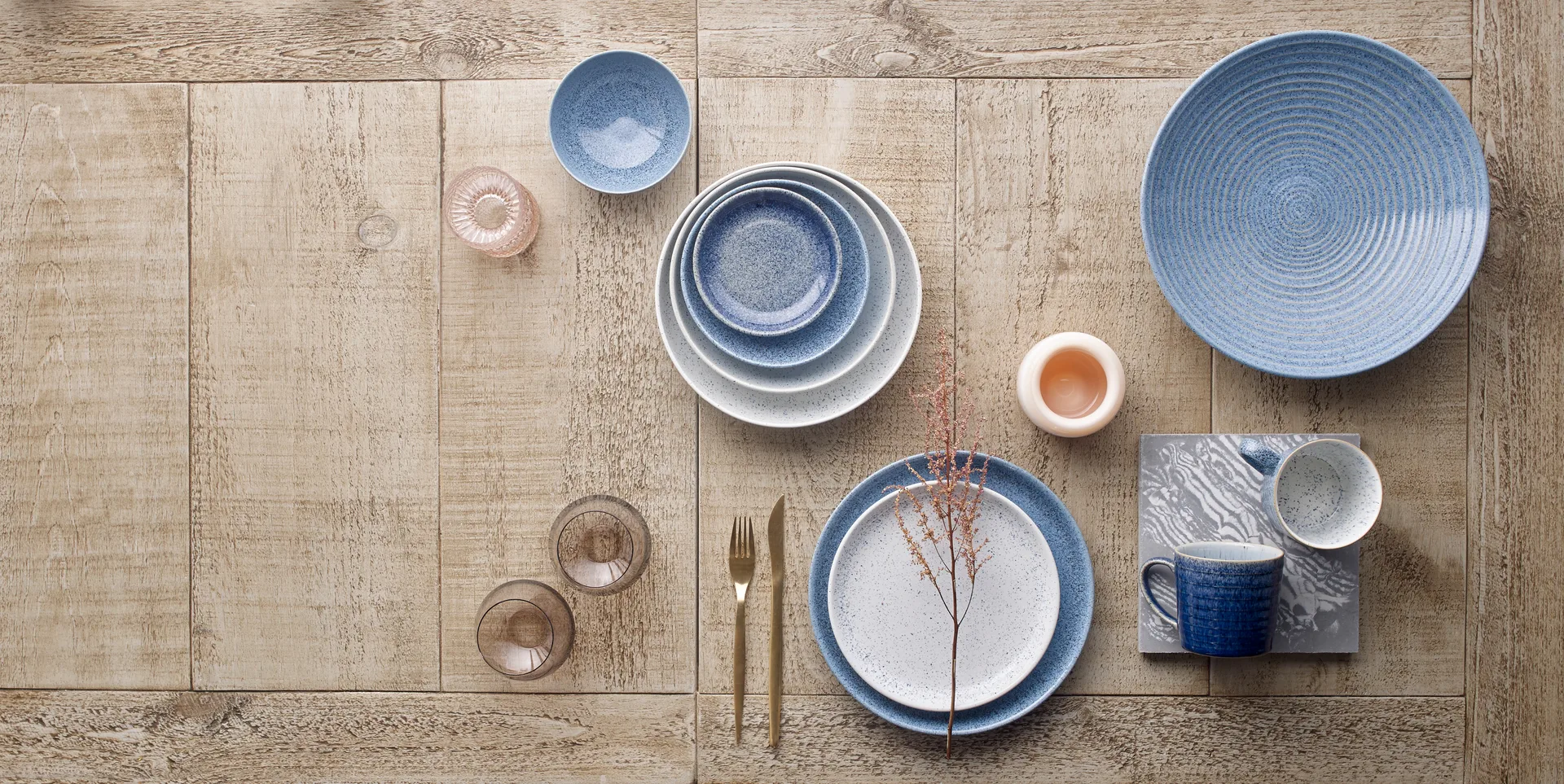 Bol à riz Studio Blue 13cm, Flint Denby