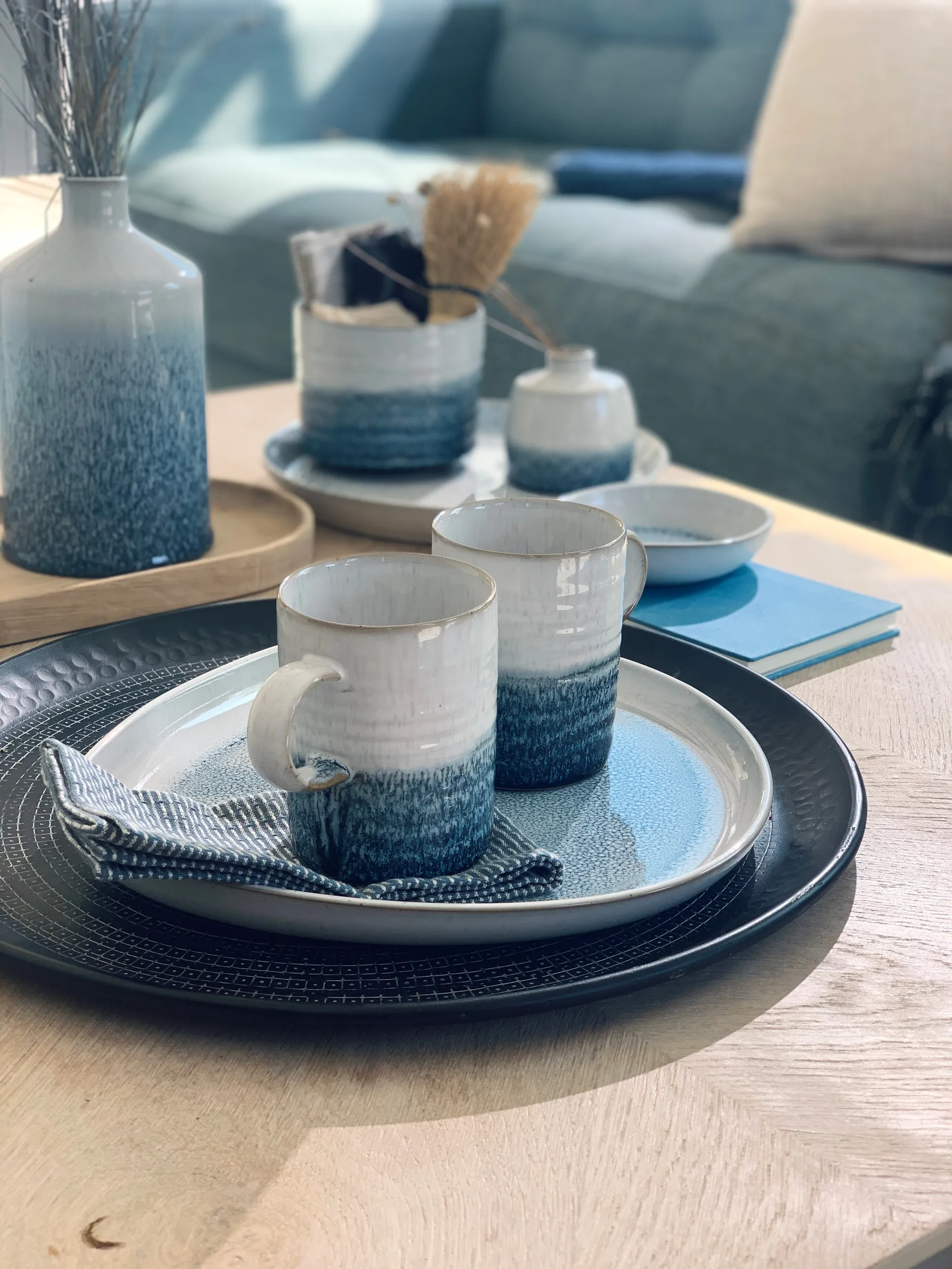 Grand bol de service Kiln Blue Alt, Small, Ø13 cm Denby