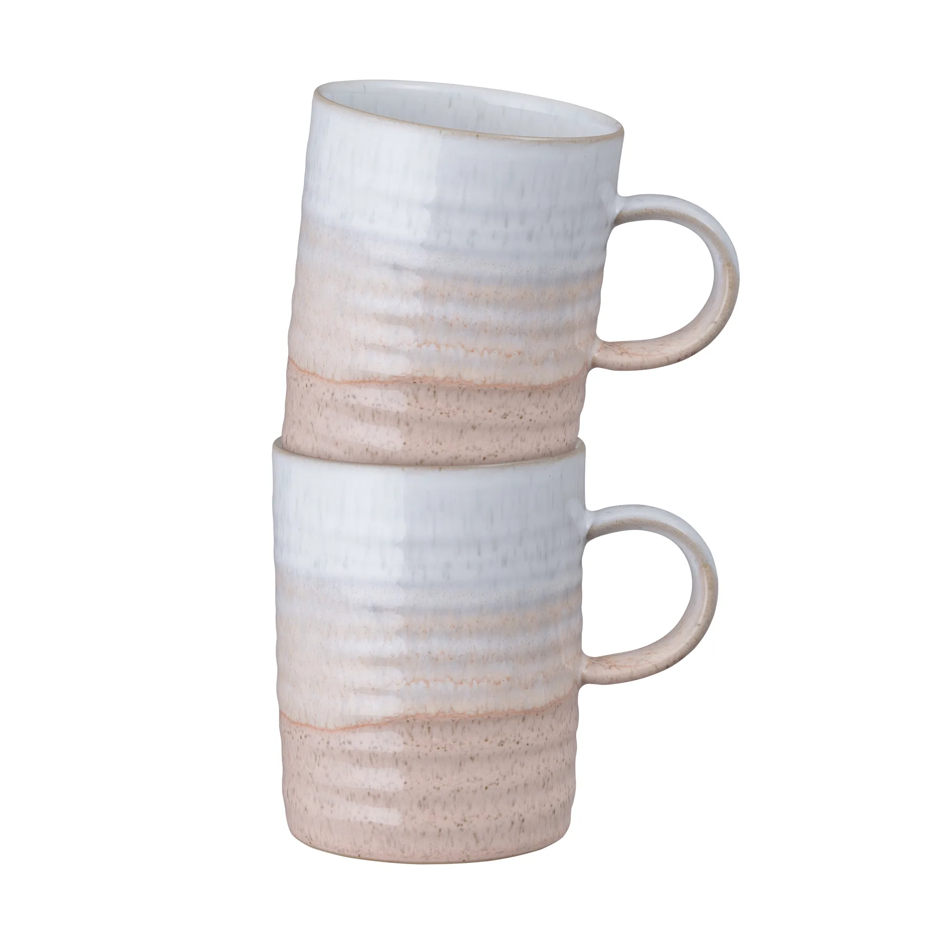 Mug rainuré Kiln Coral, Koral-beige, lot de 2 Denby