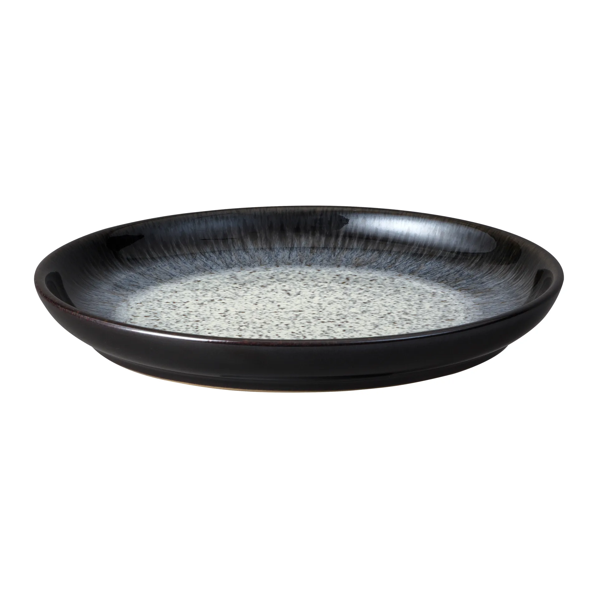 Petite assiette Halo Coupe 21 cm, Bleu-gris-noir Denby