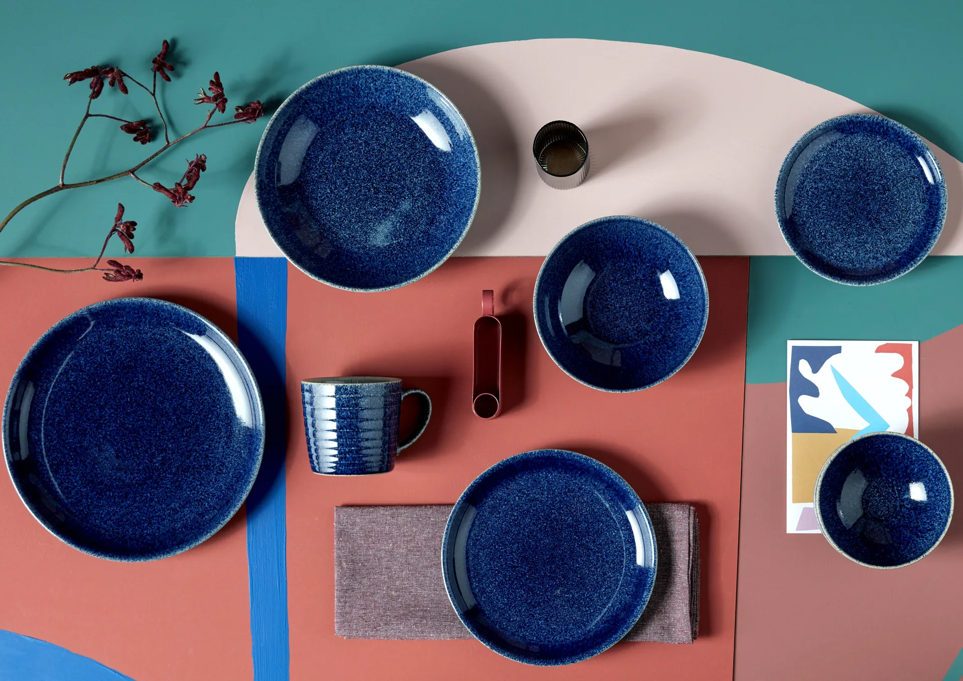 Petite assiette Studio Blue 17cm, Cobalt Denby