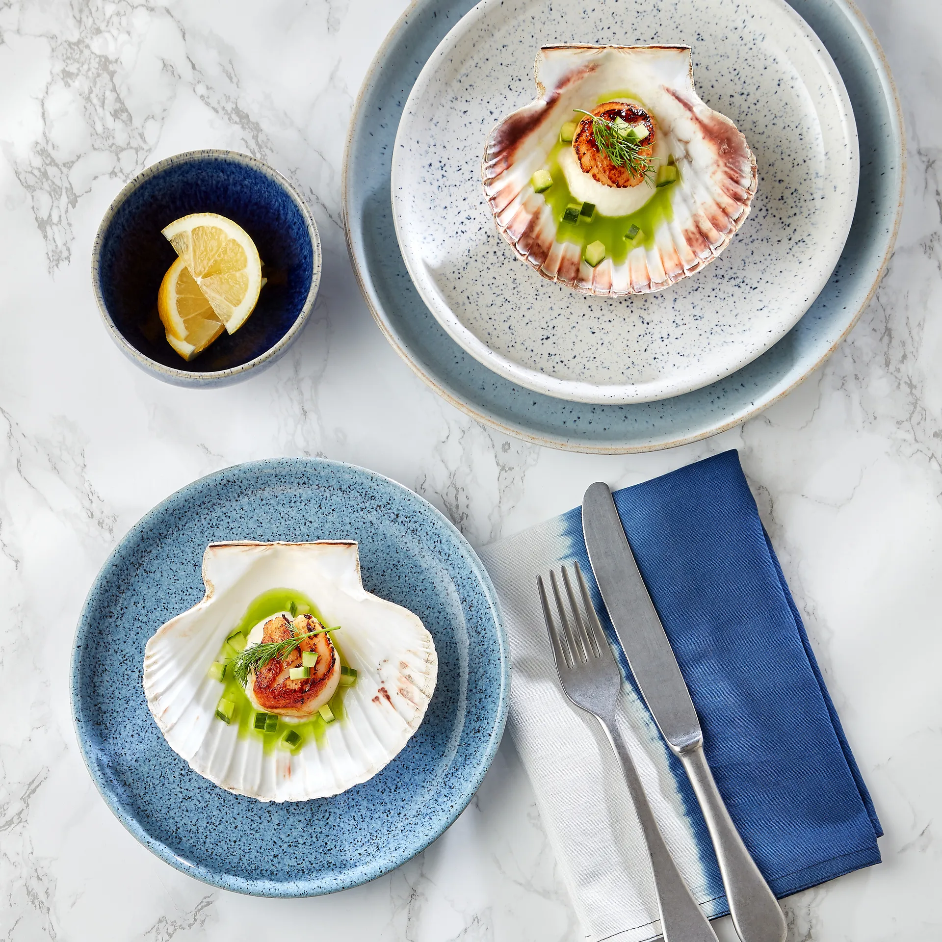 Petite assiette Studio Blue 17cm, Flint Denby