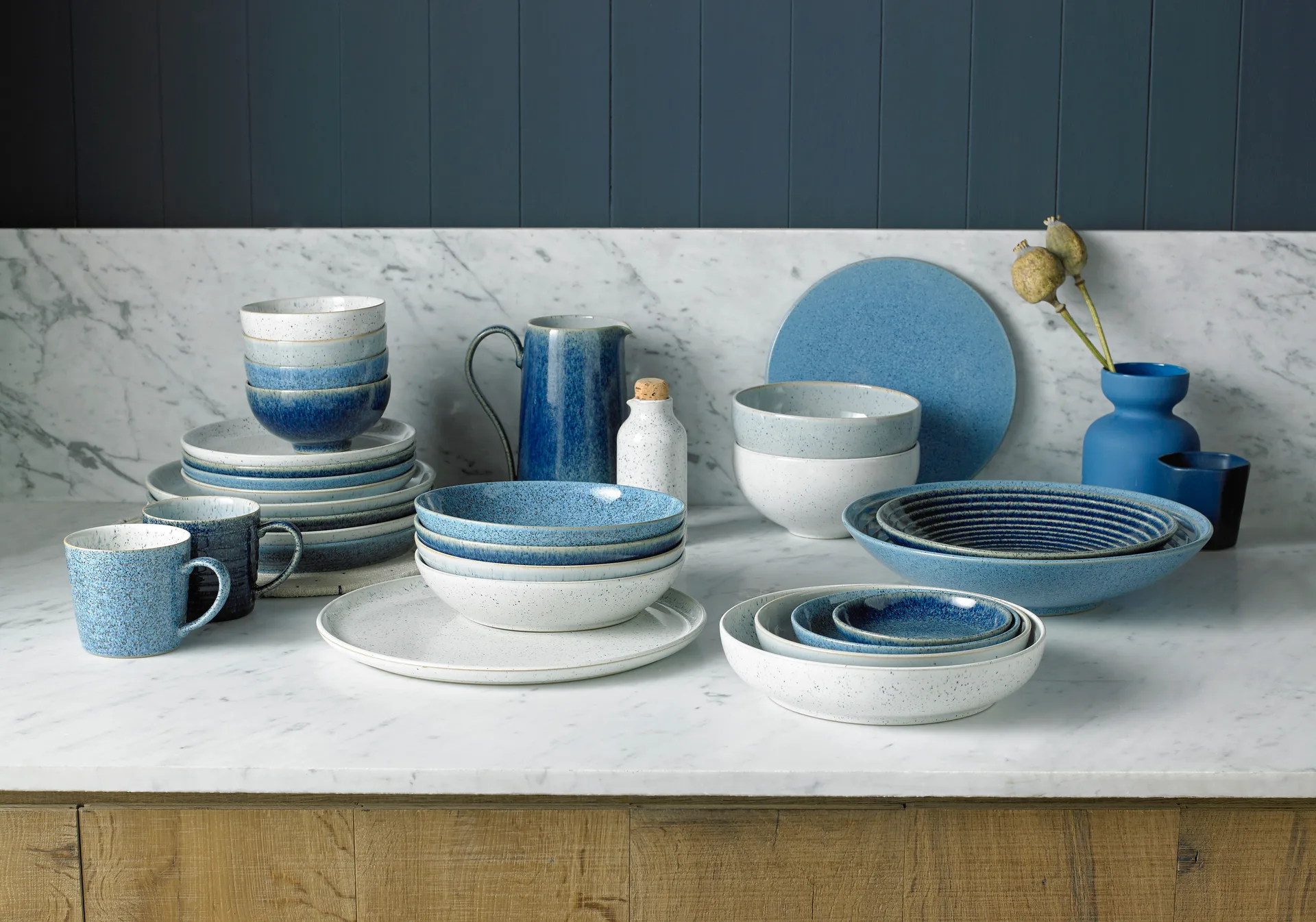 Petite assiette Studio Blue 17cm, Flint Denby