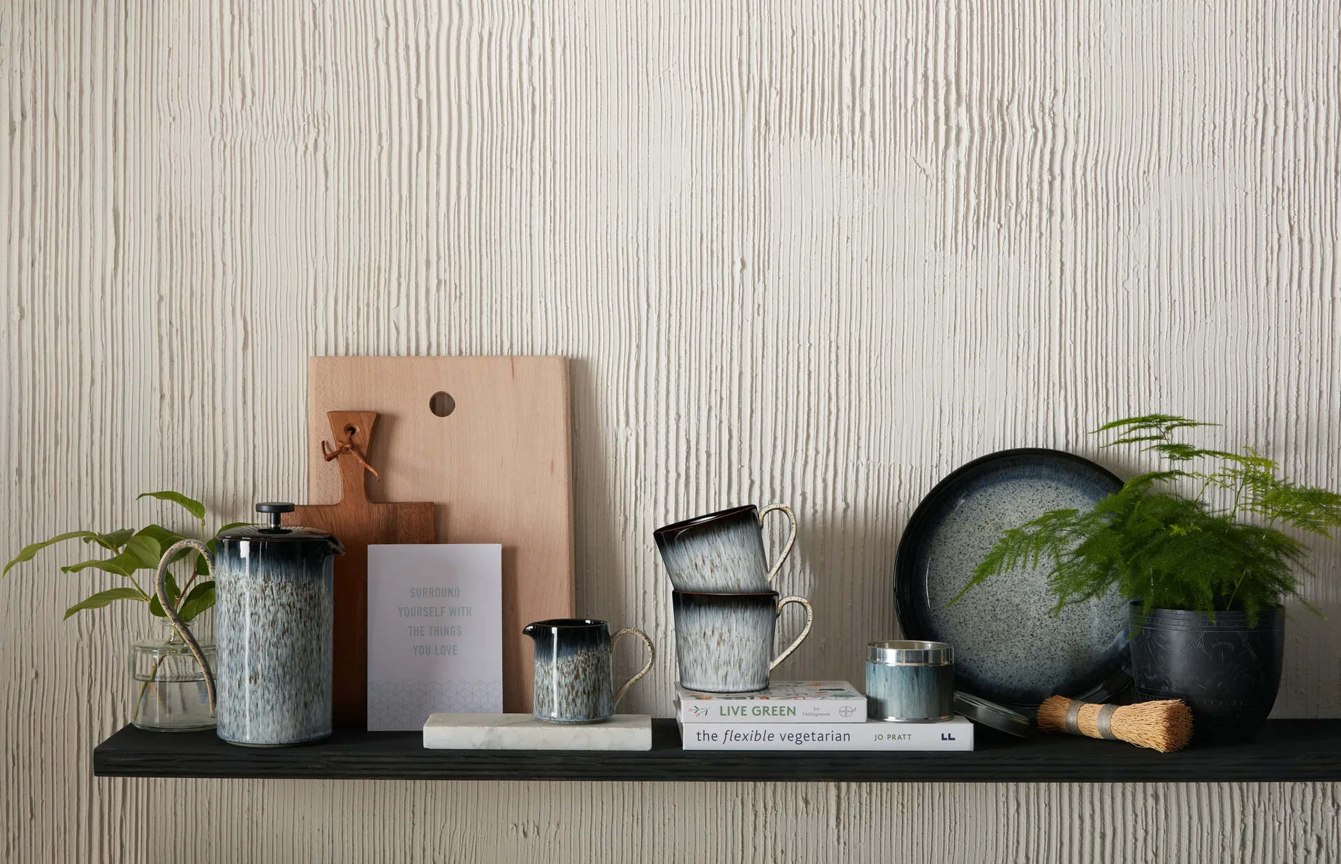 Pichet Halo brew 0,2 l, Bleu-gris-noir Denby