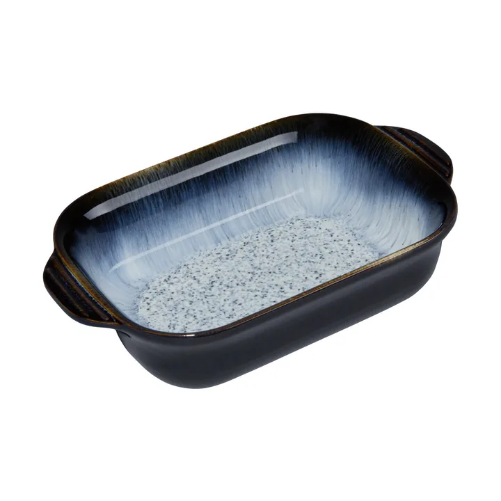 Plat allant au four Halo - Noir-bleu, small, rectangulaire - Denby