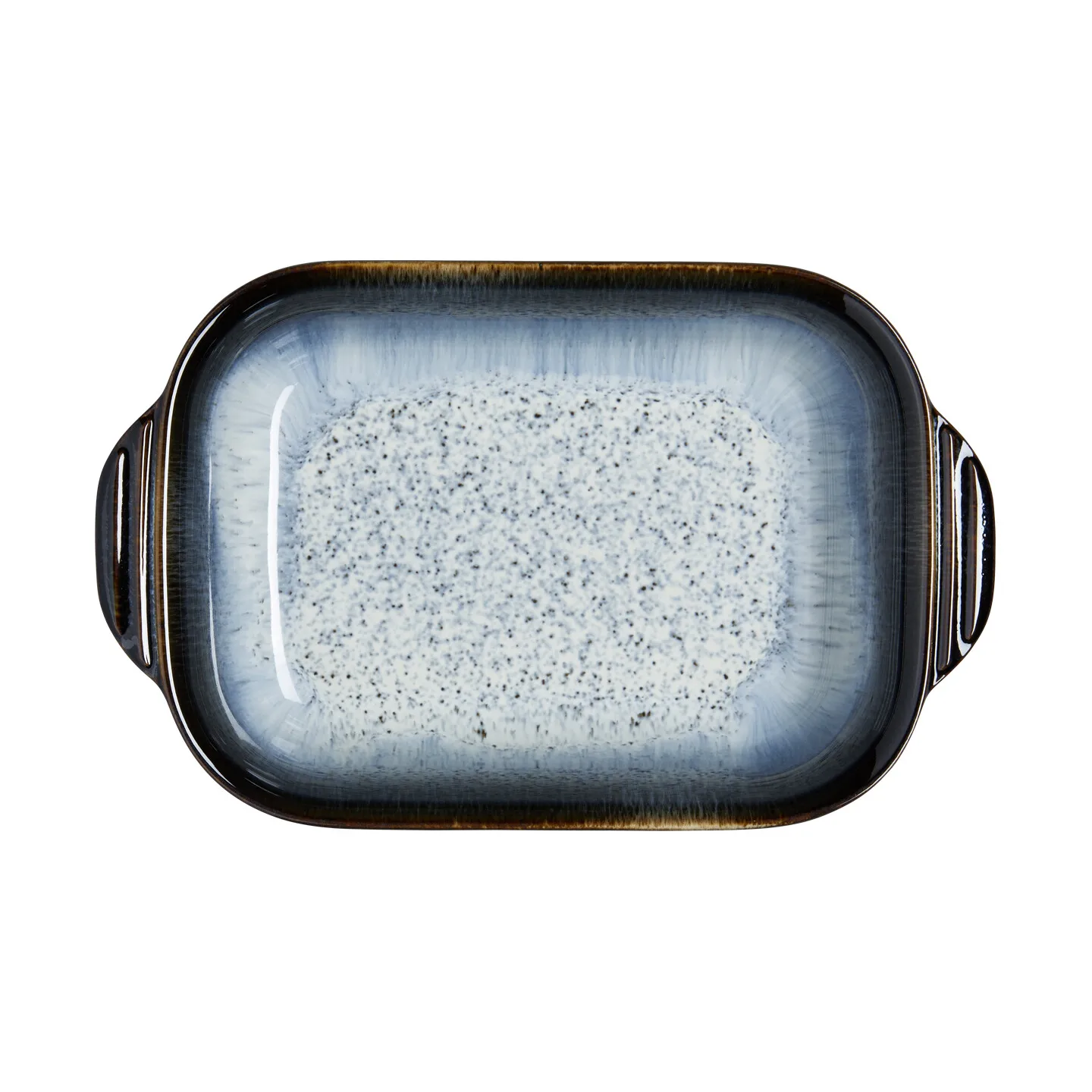 Plat allant au four Halo, Noir-bleu, small, rectangulaire Denby