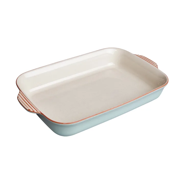Plat allant au four Heritage Pavilion - Bleu-beige, large, rectangulaire - Denby