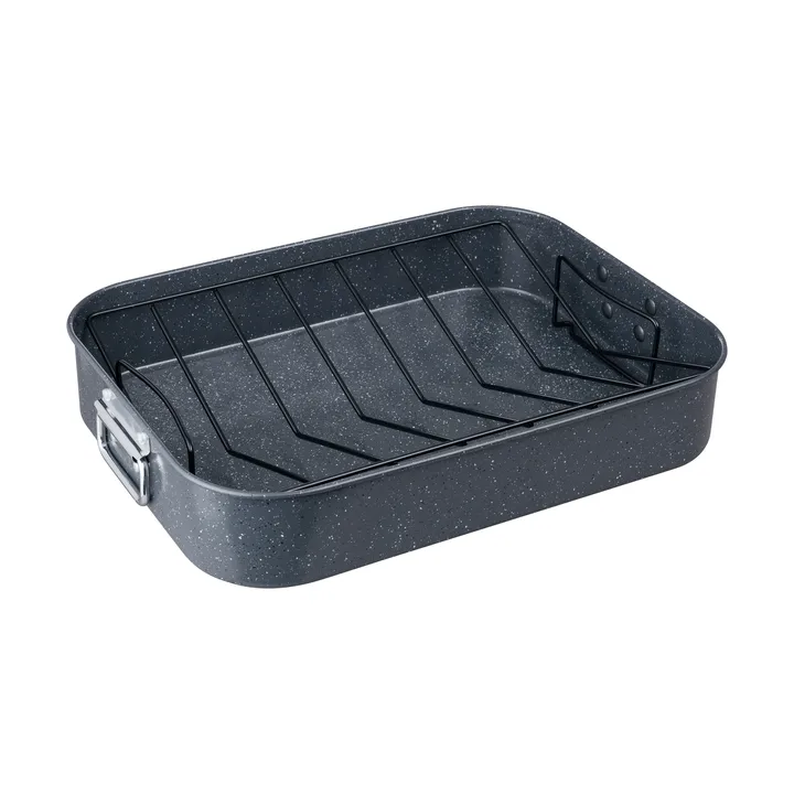 Plat allant au four Quantanium Finish - Gris, avec grille, 41,6×31,8 cm - Denby