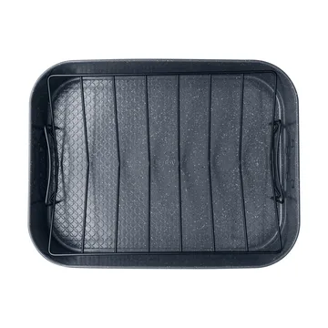 Plat allant au four Quantanium Finish - Gris, avec grille, 41,6×31,8 cm - Denby