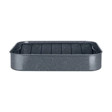 Plat allant au four Quantanium Finish - Gris, avec grille, 41,6×31,8 cm - Denby