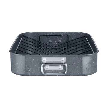 Plat allant au four Quantanium Finish - Gris, avec grille, 41,6×31,8 cm - Denby
