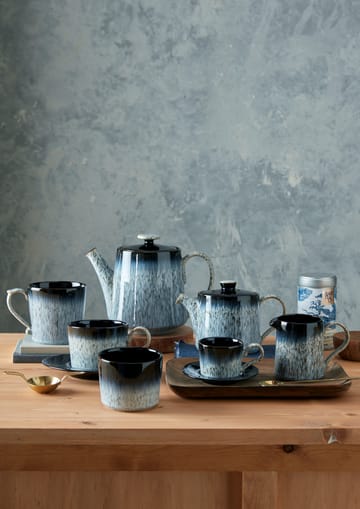 Tasse à espresso Halo brew 10cl - Bleu-gris-noir - Denby