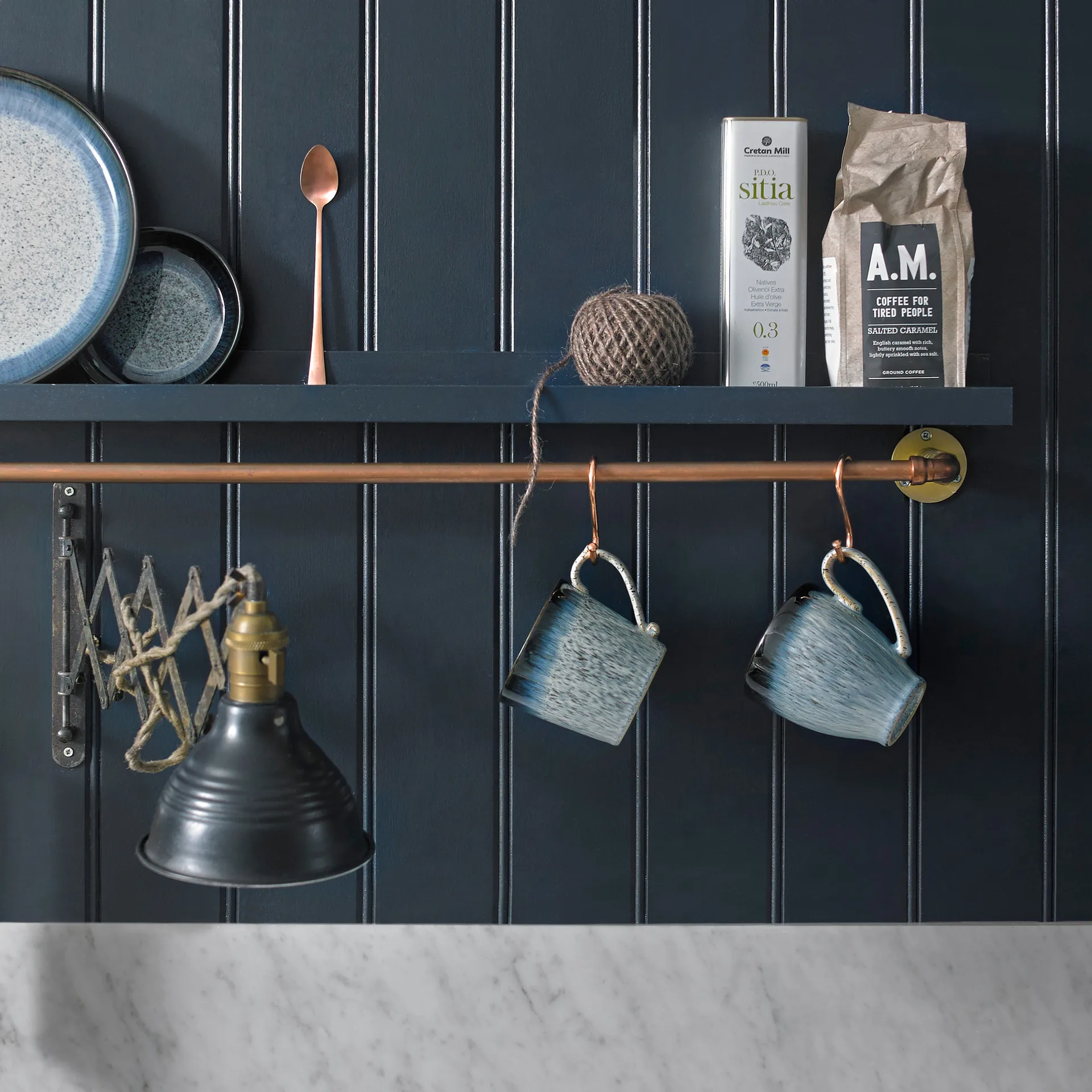 Tasse Halo 42cl, Bleu-gris-noir Denby